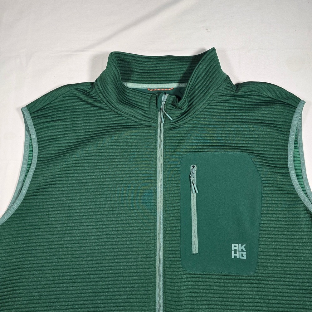 Alaskan Hardgear Duluth Mens 3XL Green Ribbed Full Zip Vest outdoor work